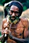 Primitive man in Papua
